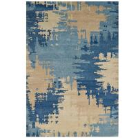 Handmade Wool Rug-202211-Blue Multi