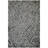 Handmade Abstract Wool Rug-6311-Brown/Multi