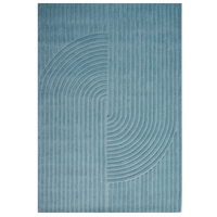 Contemporary Handwoven Wool Rug-Mavis 6363-Cashmere Blue-190x280cm