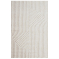 Contemporary Handwoven Wool Rug-Mavis 6363-Ivory-160x230cm