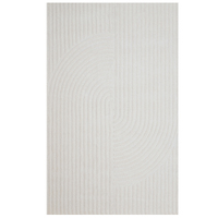 Contemporary Handwoven Wool Rug-Mavis 6363-Ivory-190x280cm