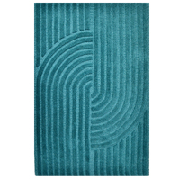 Contemporary Handwoven Wool Rug-Mavis 6363-Turquoise-110x160cm