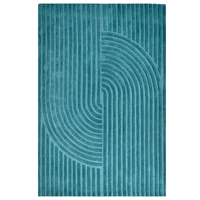 Contemporary Handwoven Wool Rug-Mavis 6363-Turquoise-160x230cm