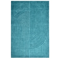 Contemporary Handwoven Wool Rug-Mavis 6363-Turquoise-190x280cm