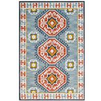 Handmade Milan Wool Rug-6284-Sea Blue