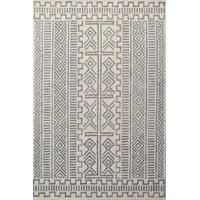 Designer Wool Rug - Nile 6214 - Ivory/Grey