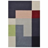 Handmade Wool Rug-Pixel 6405-Multi