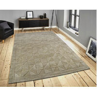 Handmade Contemporary Wool Rug - Triangle - Evening Haze