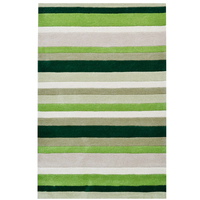 Designer Handmade Xylo Wool Rug-6295-Green