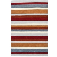 Designer Handmade Xylo Wool Rug-6295-Terracotta