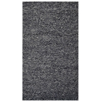 Designer Handwoven Wool Rug-Beads 6372-Charcoal-80x150cm