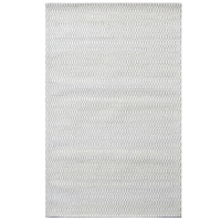 Handwoven Designer Wool Rug-Bending 6381-Ivory