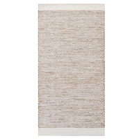 Handwoven Boondi Wool Rug-Ivory/Fawn