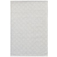 Modern Handwoven Wool Rug-Geo 6349-Ivory