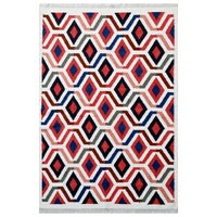 Trendy Woolen Dhurrie Rug-Himalaya 6353-Ivory Multi