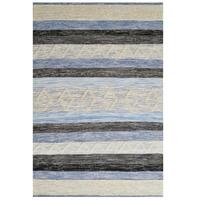 Designer Handwoven Wool Rug-Lama 6289-Denim