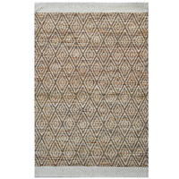 Handwoven Wool & Jute Rug-Luci 6335-Ivory/Natural