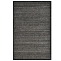 Modern Handwoven Rug-Signature 3636-Charcoal/Black