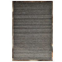 Modern Handwoven Rug-Signature 3636-Charcoal/Grey