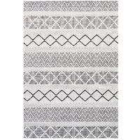 Handwoven Wool Rug-Trends 6337-Ivory/Charcoal