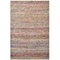 Handwoven Chunari Natural Jute Rug - 1092 - Natural/Multi