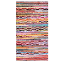 Handwoven Tribal Cotton Chindi Rug-Jamaica1101