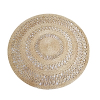 Tribal Round Jute Rug - 1069 - Natural