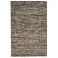 Trendy Handwoven Jute & Silk Rug - Stripe 6001 - Natural/Black