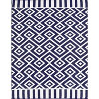 Reversible Outdoor Rugs - Chatai A002 - Navy/White