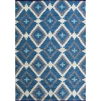 Reversible Indoor/Outdoor Mats - Chatai-ARC005-Blue Multi