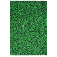 Non Slip Doormat/Rubber Mat-Cozy 010-Green/Black